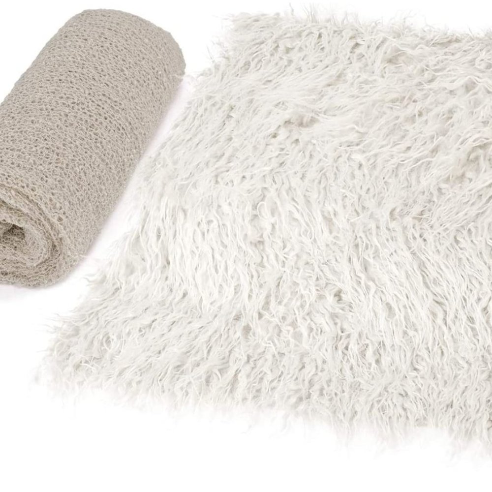 Baby Photo Props Long Ripple Wraps DIY Blanket Newborn–Photography